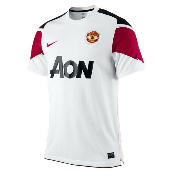 Camiseta Manchester United Segunda equipo Retro 2010 11 Blanco